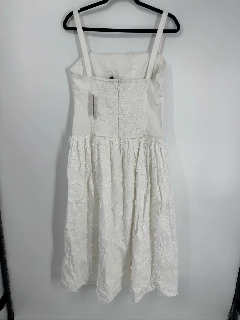 NWT J. Crew Collection Drop-waist Dress Embroidered Poplin Skirt White Size 6